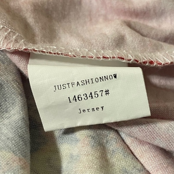 Women's Tie Dye Rainbow Spiral Streak T Shirt Short Sleeve V Neck Top Blouse - Picture 5 of 7